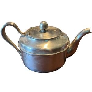 Reed & Barton US Navy Silver Soldered Individual Teapot 3610 USN Vintage 4.5in